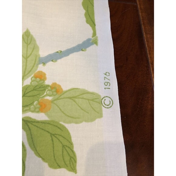 Vintage Fabric Swatch Greeff Chinese Hydrangea England NEW Old Stock 1976 - Picture 7 of 9